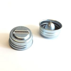 Classic Mini Metal Master Cylinder Cap 59-63 x2 17H3723 brake clutch bmc austin